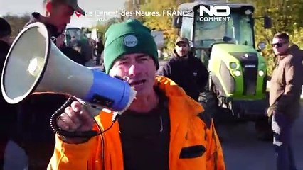 No Comment. Les agriculteurs protestant contre le traité MERCOSUR bloquent la circulation dans le sud de la France