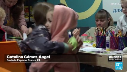 Centros educativos de Unicef en sótanos para niños en Kiev