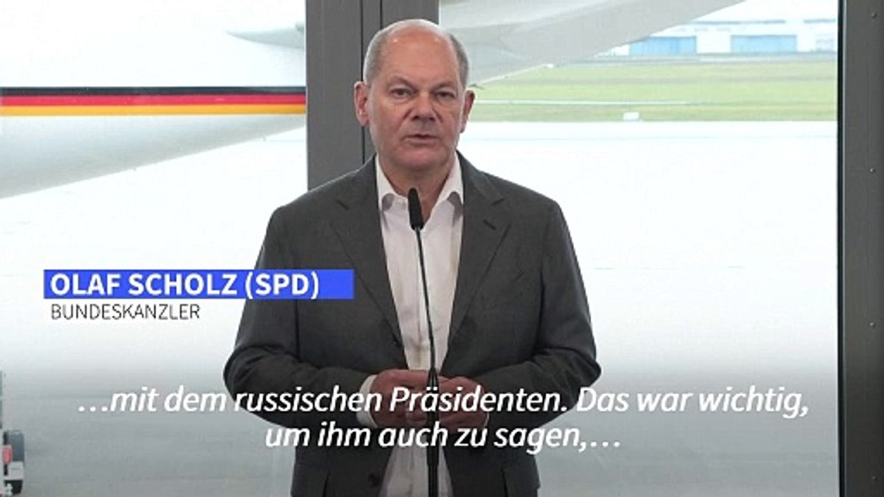 Scholz verteidigt Telefonat mit Putin