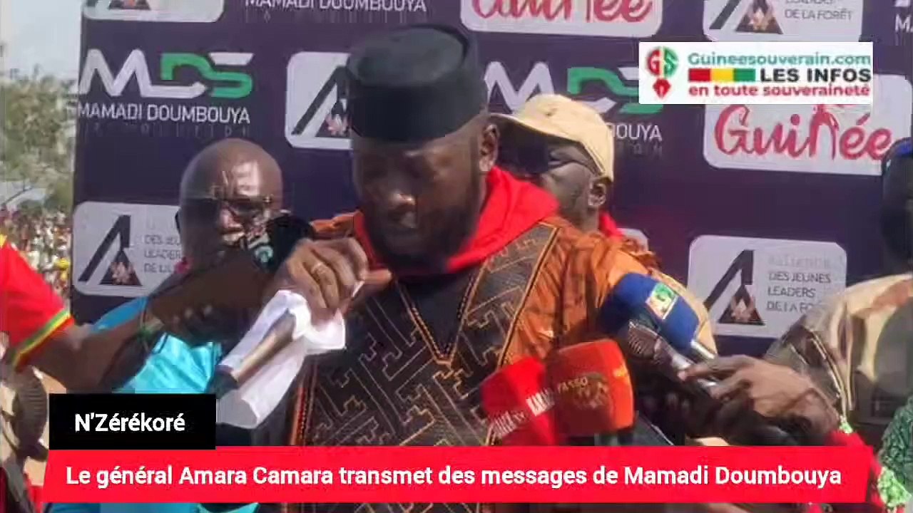Le général Amara Camara déclare haut et fort à N'Zérékoré que