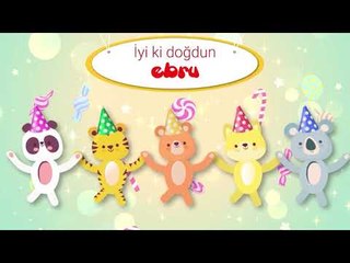 İyi ki Doğdun EBRU  - İsme Özel Kırmızı Balık Doğum Günü Şarkısı