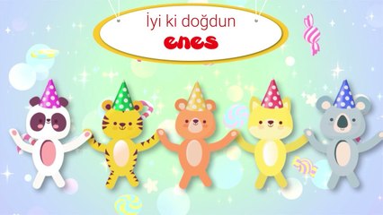 İyi ki Doğdun ENES  - İsme Özel Kırmızı Balık Doğum Günü Şarkısı