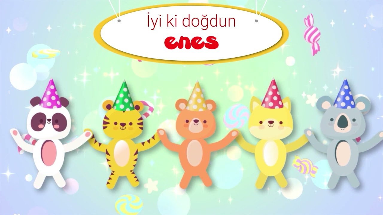 İyi ki Doğdun ENES  - İsme Özel Kırmızı Balık Doğum Günü Şarkısı