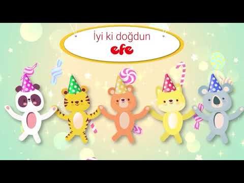 İyi ki Doğdun EFE - İsme Özel Kırmızı Balık Doğum Günü Şarkısı