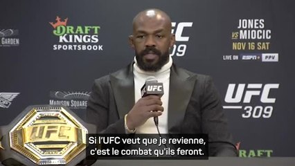 UFC 309 - Jones : "Je veux Pereira !"