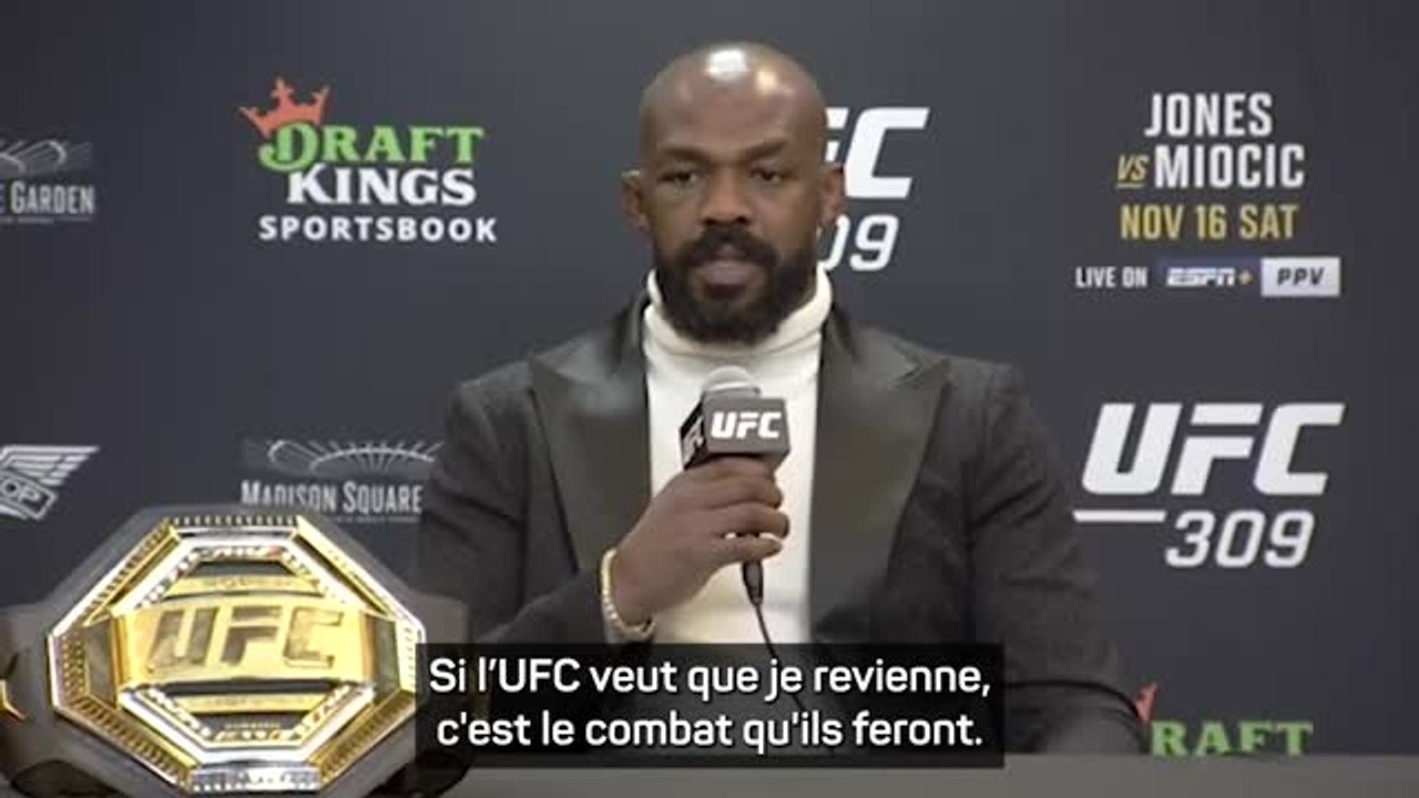 UFC 309 - Jones : "Je veux Pereira !"