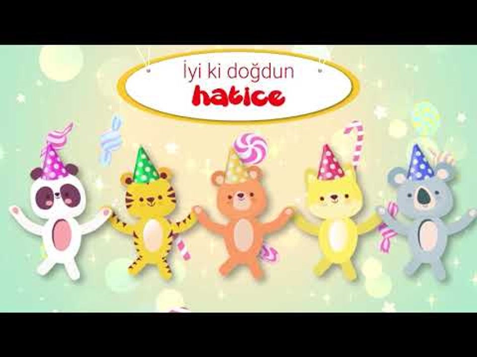 İyi ki Doğdun HATİCE  - İsme Özel Kırmızı Balık Doğum Günü Şarkısı