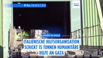 15 Tonnen Hilfsgüter aus Italien für den Gazastreifen