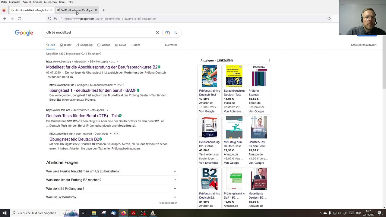 Deutsch-Test für den Beruf B2 – 11 – Prüfungsteil Hören und Schreiben