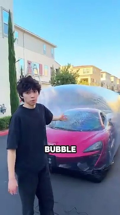 Testing If A Bubble Can Protect My Mclaren.