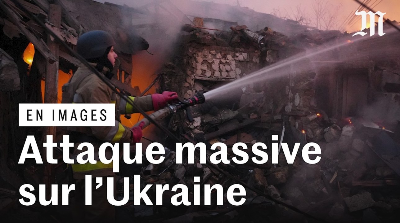 En images, la Russie lance « une des plus grandes attaques aériennes » en Ukraine