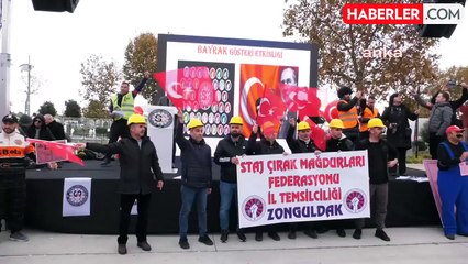 Staj ve Çıraklık Mağdurları, Hakkını Aramak İçin Miting Düzenledi