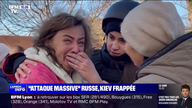 Attaque russe massive en Ukraine: le choc des habitants dans les villes frappées