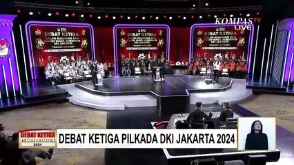 [FULL] Debat Ketiga Pilgub Jakarta 2024: Paslon Adu Gagasan soal Lingkungan dan Tata Kota