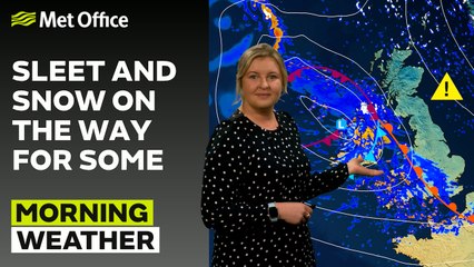 Met Office Morning Weather Forecast 18/11/24 - Chilly and wet