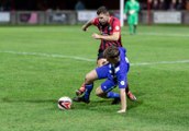 Porthmadog manager Chris Jones reacts to 7-2 win against St Asaph City