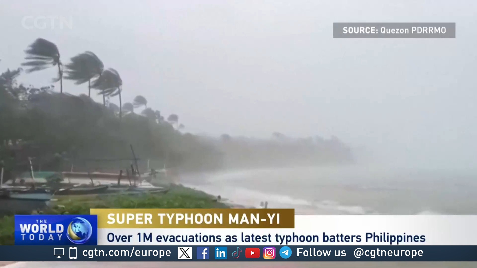 Super typhoon Man-Yi sweeps across the Philippines