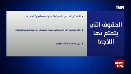 قانون لجوء الأجانب..  والحقوق التي يتمتع بها