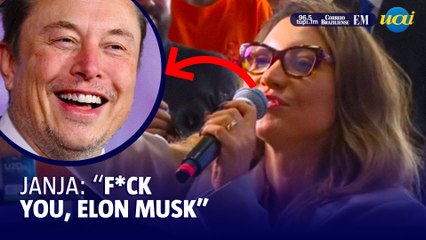 Janja ataca Elon Musk: "Eu não tenho medo de você"