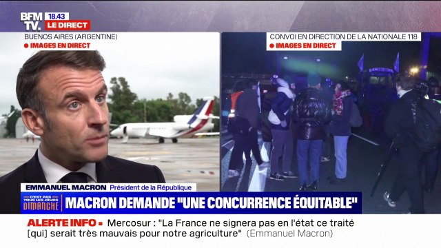 Traité UE-Mercosur: Nous n'en sommes pas à un accord , affirme Emmanuel Macron