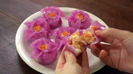 shrimp dim sum with natural pretty colors