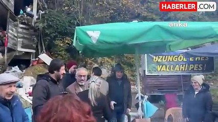 Sibel Suiçmez Uzungöl'de HES Projesine Karşı Direnişi Destekledi
