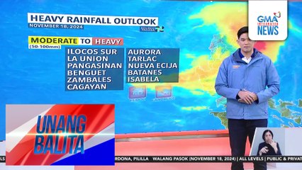 Weather udpate as of 6:14 AM (November 18, 2024) | Unang Balita