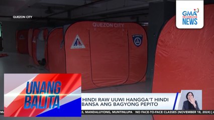 Halos 2,000 residente, nananatili sa 3 evacuation centers dahil sa Bagyong Pepito | Unang Balita