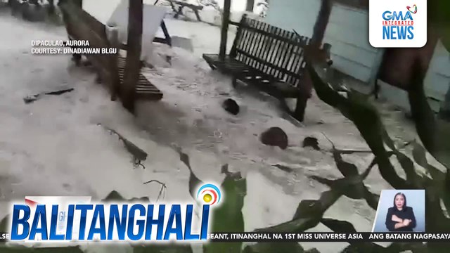 Bagsik ng Bagyong #PepitoPH, naranasan sa ilang bahagi ng Aurora | Balitanghali