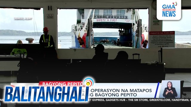 Tabaco Port, balik-operasyon na matapos ang pananalasa ng Bagyong #PepitoPH | Balitanghali