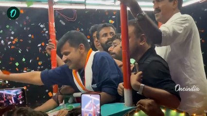 സന്ദീപ് വാര്യർക്ക് ജയ് വിളിച്ചു കോൺഗ്രെസ്സുകാർ ; കോട്ട മൈതാനം നിറഞ്ഞു കാണികൾ