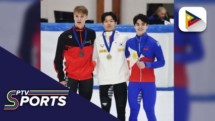 Fil-am speed skater Peter Groseclose, wagi ng bronze medal sa Isu Junior World Cup
