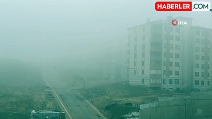 Yüksekova'da Yoğun Sis: Görüş Mesafesi 10 Metreye Düştü
