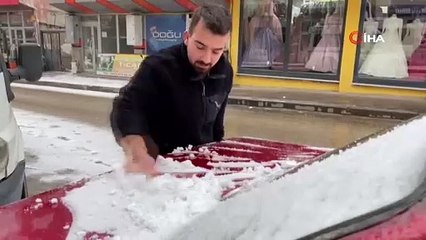 O ilde beyaz örtü her yeri kapladı!