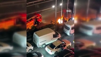 İstanbul'da dehşet görüntüler! Her yeri alev sardı!