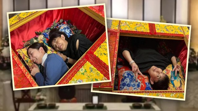 Quán cafe cho khách trải nghiệm nằm trong quan tài