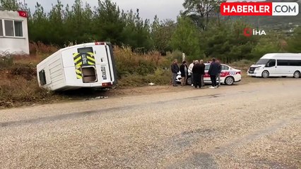 Öğrenci Servisi Takla Attı: 2 Yaralı