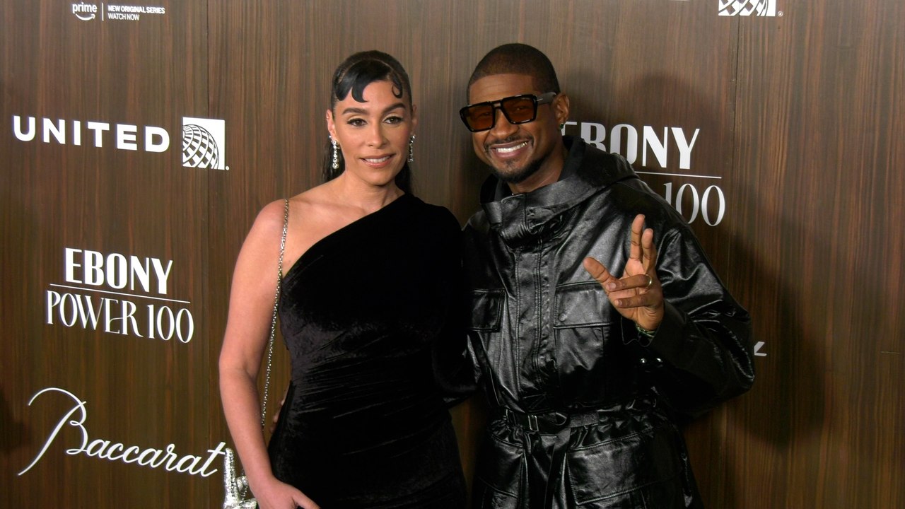 Jennifer "Jenn" Goicoechea and Usher "2024 EBONY Power 100 Gala" Green Carpet