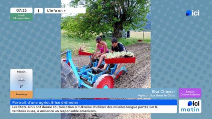 Elsa  Chastel, agricultrice drômoise, candidate au concours Miss France agricole