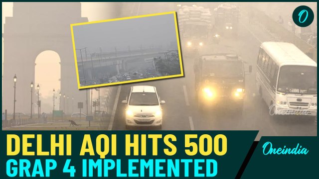 Delhi Faces Dangerous Pollution, GRAP 4 Enforced, Schools Closed, WFH & Vehicle Restrictions | WATCH