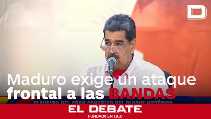 Maduro pide mantener un "combate frontal" contra las bandas criminales del país