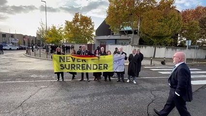 Concentració de suport a Gonzalo Boye