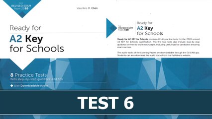 KET Listening - Ready for A2 Key for Schools 8 Practice Test 6