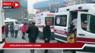 Avcılar'da iş hanında yangın: 2 yaralı