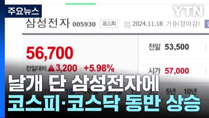 날개 단 삼성전자에 코스피·코스닥 동반 상승 / YTN