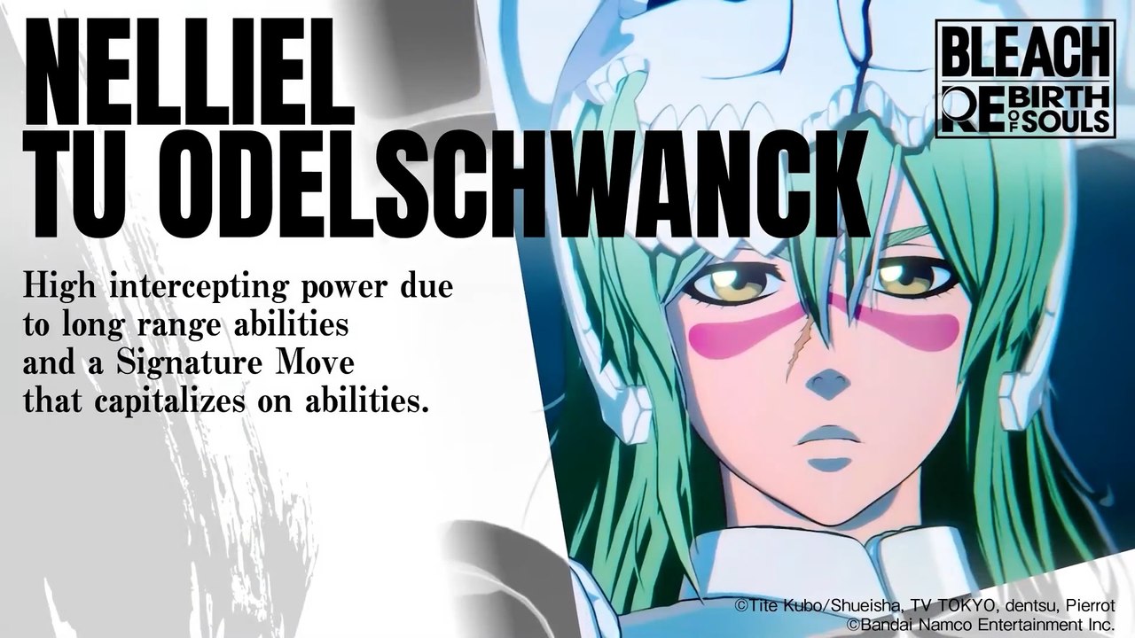 Bleach Rebirth of Souls Official Nelliel Character Trailer