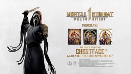 Mortal Kombat 1 Khaos Reigns Official Ghostface Gameplay Trailer
