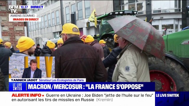 Mercosur: pour Yannick Jadot, Emmanuel Macron n'a pas fait le boulot au niveau européen