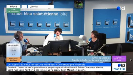 Antoine Geraci préssident des Restos du cœur dans la Loire
