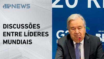 G20 “perderá relevância” se houver divisão, diz Guterres